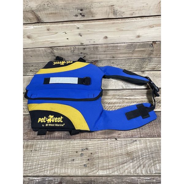 West Marine Pet Life Jacket Medium Adjustable Swimming Water Gear Safety Vest