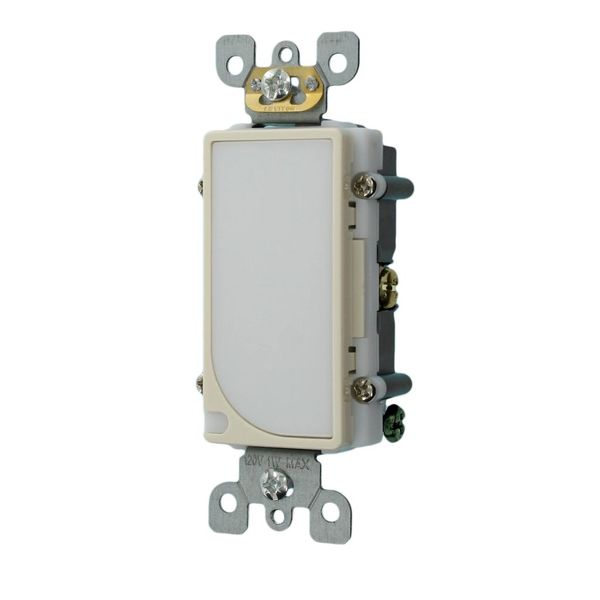 Leviton 6527-T 120V AC Decora LED Full Guide Light, Light Almond