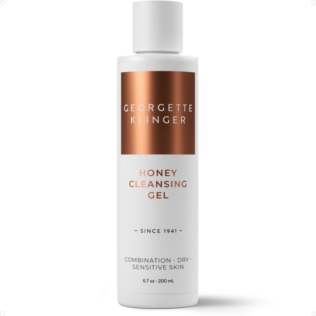 Georgette Klinger Honey Cleansing Gel - Gentle, Hydrating Cleanser, Daily Face Wash, Removes Dirt, Free Radicals with Moisturizing Manuka, Honeysuckle for Normal, Dry, Sensitive Skin - 6.7