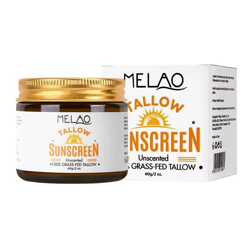 Beef Tallow Sunscreen SPF 50 – 100% Organic Grass-Fed Beef Tallow Face ...