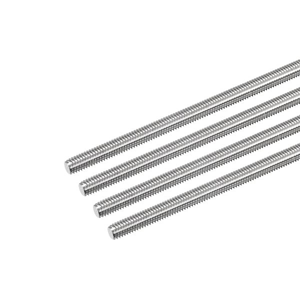 uxcell Full Thread Rod 304 Stainless Steel Right Thread Rod Bar Stud M6 x 200mm 1mm Thread Pitch 8pcs