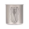 SNOW PEAK Titanium Single Walled Mug 450, MG-143, Grey