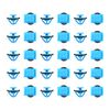sourcingmap 30pcs Plastic Rivet Blue Bumper Fastener Clips 87756-1F000