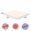 Upholstery Foam Square Cushion Sheets - Two Pack (1/2"x27"x27", 3.5lb High...