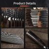 10 Pcs Kitchen Knives Set Stainless Steel Damascus Pattern Chef's Knife Gift US