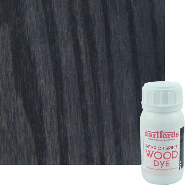 dartfords Black Interior Spirit Based Wood Dye - 250ml Bottle