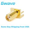 SMA Female Bulkhead Mount Connector End Launch Suit (PCB Thickness 1.63mm, 18G)