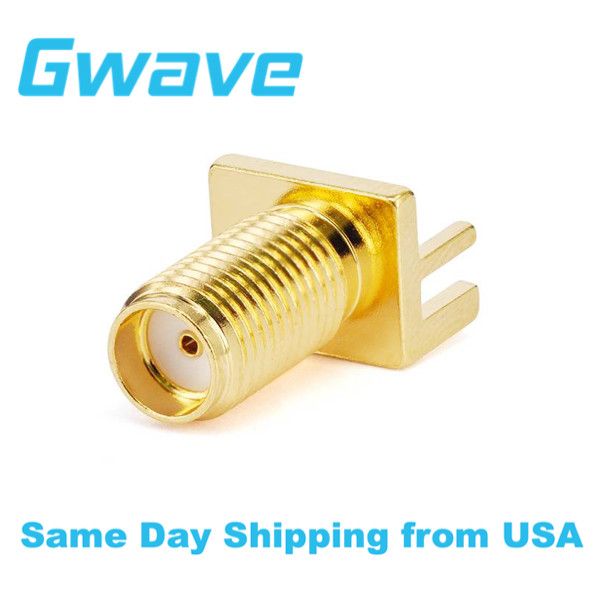 SMA Female Bulkhead Mount Connector End Launch Suit (PCB Thickness 1.63mm, 18G)