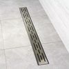 Novalinea - 36 Inch Linear Shower Drain with Brick Pattern Grate