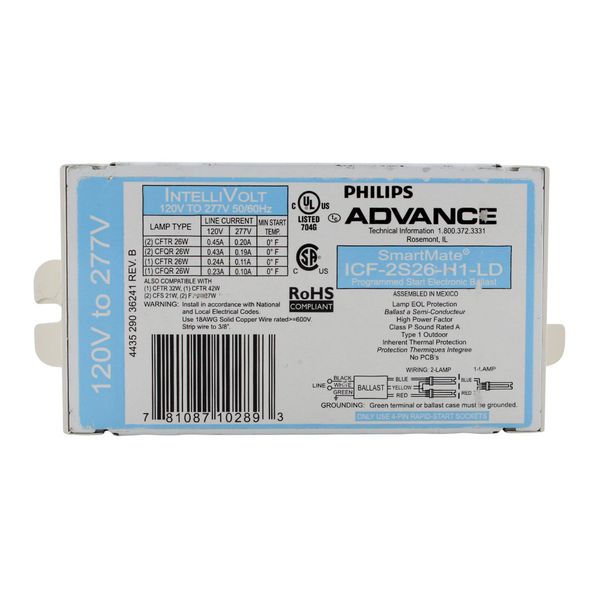 Advance 10289 - ICF-2S26-H1-LD Compact Fluorescent Ballast