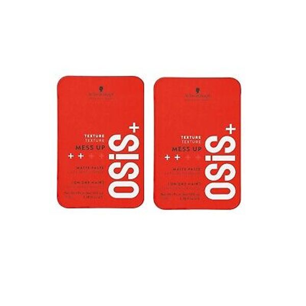 (2 PACK) Schwarzkopf Osis+ Mess Up Matte Paste, 3.38 oz