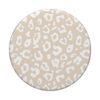 PopSockets Chic Neutral Beige & White Leopard Animal Print Pattern PopSockets PopGrip: Swappable Grip for Phones & Tablets