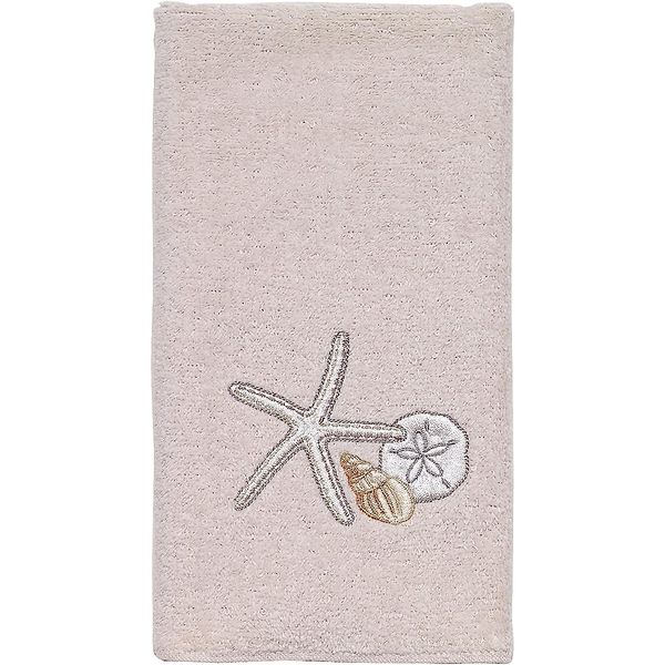 Avanti Linens - Fingertip Towel, Soft & Absorbent Cotton Towel, Beach Inspired Bathroom Accessories (Seaglass Collection) 18.00" x 11.00"