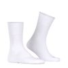 FALKE Run Crew Cut U 1 Pair, White (White 2000), 5-6
