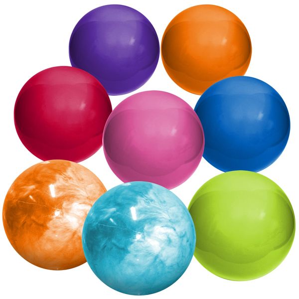 Hedstrom 13-Inch Indoor/Outdoor Playballs, Assorted Colors, 8-Pack
