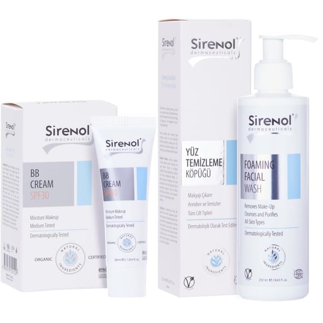 Sirenol BB Krem Ve Yüz Temizleme Köpüğü Seti 30 mL / 250 mL