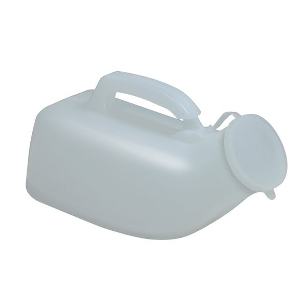 Male Urinal 1000ml - Splash proof lid