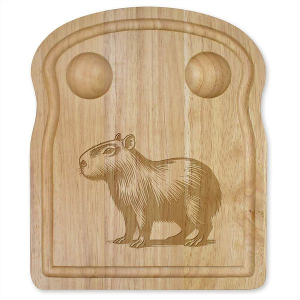 'Capybara Standing' Wooden Breakfast Board (WB00087616)