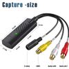 Compact USB Video Capture Card - High-Quality RCA to USB Converter
