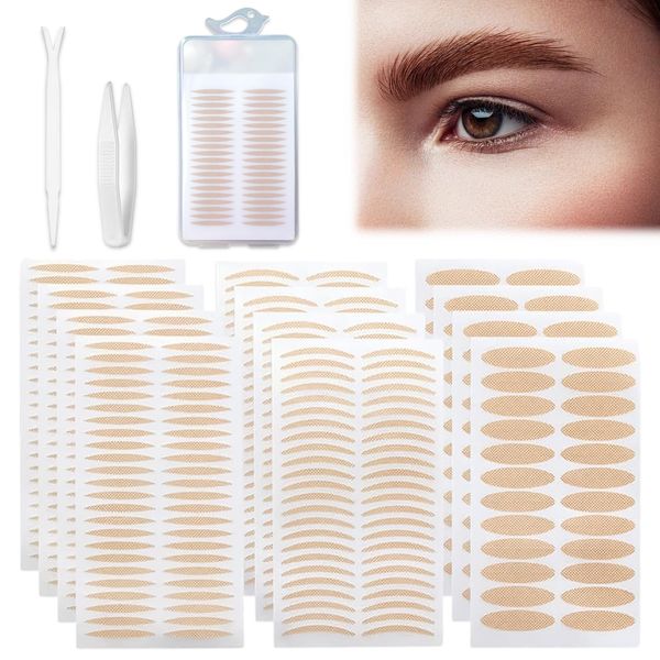 Invisible Eyelid Lifter Strips, 480Pcs/1 Set Eyelid Tape, ltra-Invisible Double-Sided Sticky, Self-Adhesive Double Eyelid Tapes Stickers, Instantly Eyelids Lift Without Surgery, for Mono-eyelids