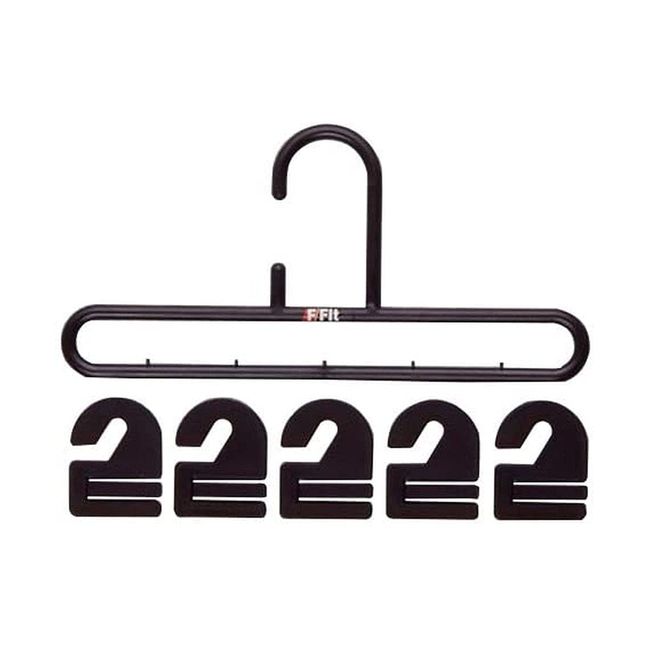 Shinkohanger Tie Hanger (20 Hooks Included) Black