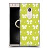 Head Case Designs Lime Green And White Ribbon Patterns Soft Gel Case Compatible With Alcatel 5 (2018)