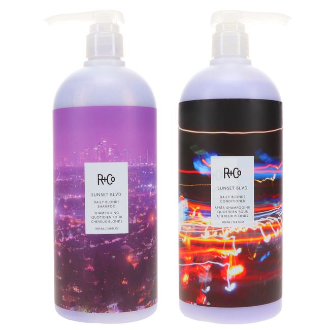 R+CO Sunset Blvd Blonde Shampoo 33.8 oz & Sunset Blvd Blonde Conditioner 33.8