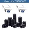 830PCS Screw Assortment Kit 25 Sizes Metric + SAE Set Internal Hex Drive Allen