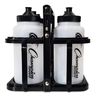 Champion Sports Plastic Water Bottle Set, Quart, Black