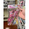 PRINCESS Stationary Set Pencils Eraser Sharpener small notes pad - LIGHT PINK