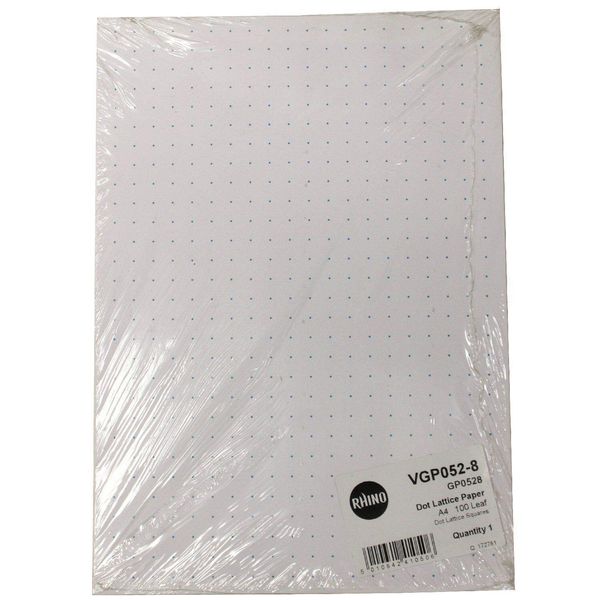 RHINO DOT Lattice Squares Paper A4 100 Leaf VGP052-8