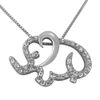 Solid 925 Sterling Silver Elephant Pendant set with Cubic Zirconia CZ & Silver Chain