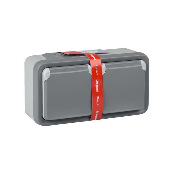 Legrand Plexo Range 191505 Outdoor Wall Socket IP55 Waterproof Grey