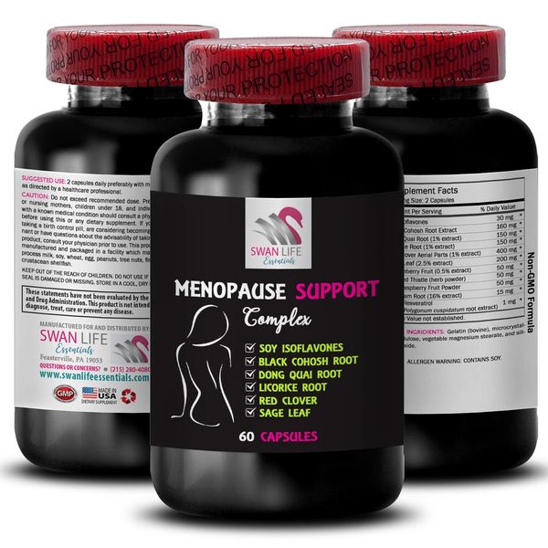 MENOPAUSE SUPPLEMENT - Black Cohosh Extract - Wild Yam - women's support  1 BOT