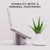 Portable Electronic Device Stand - Black Walnut Wood Laptop Stand, Ergonomic Com
