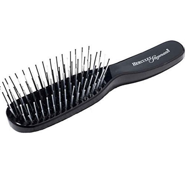 Hercules Sägemann s Zauberbürste BLACK PICCOLO Scalp Brush in SCHWARZ - entwirren ohne Ziepen (8100)