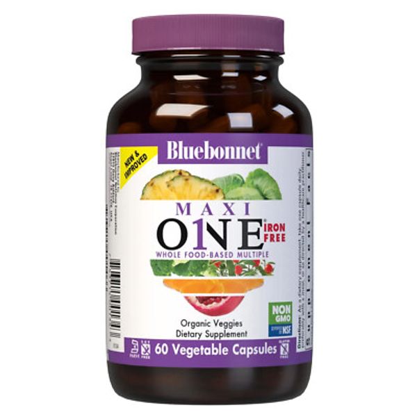 Bluebonnet Maxi One Iron Free 60 Veg Capsules