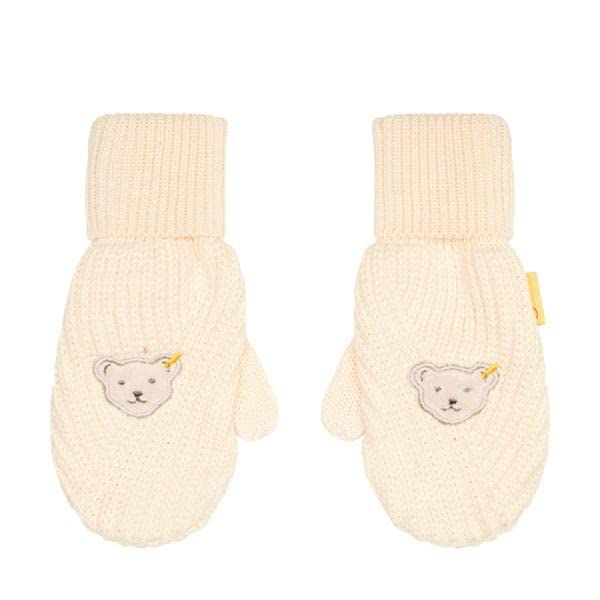 Steiff Girls' Classic Glove Liners, Antique White, 40 EU, Antique White