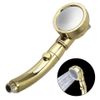RV Shower Head 3 Modes On Off Switch Camper Water Saving & High Pressure Gold