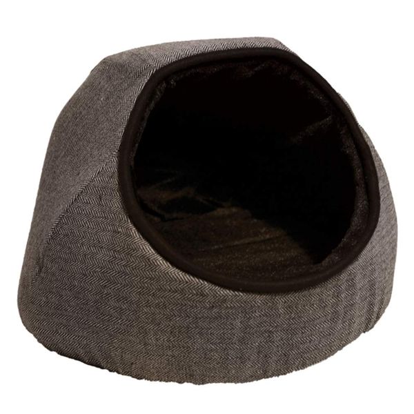 Rosewood 40 Winks Tweed Cat Bed, Grey