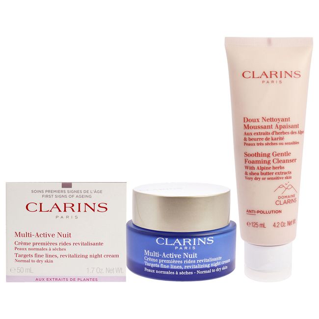 Multi-Active Night Cream & Soothing Gentle Foaming Cleanser 2 Pc Kit