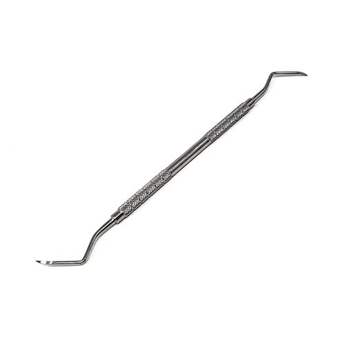 Dental Tool Double Ended H2/3 Explorer to Remove Plaque and Tartar at Home Made of Stainless Steel with Precision Tips Knurled Handle Design for Firm Grip - Cleans Teeth Stain Pet Oral Hygiene Care
