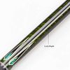 Collapsar CH03 Pool Cue with Soft Case,Green Curly Maple with Cream&Mother-of-Pearl Dimond,Black Irish Linen Handle, 58Inch Professional Pool Sticks