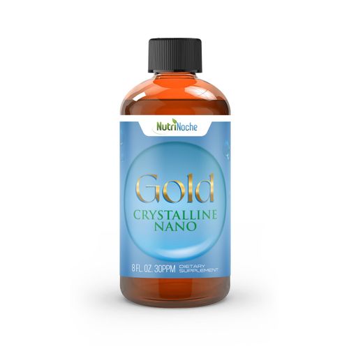 NutriNoche Colloidal Gold | 99.99% Ultra Pure Crystalline Nano Gold Particles | 30 PPM