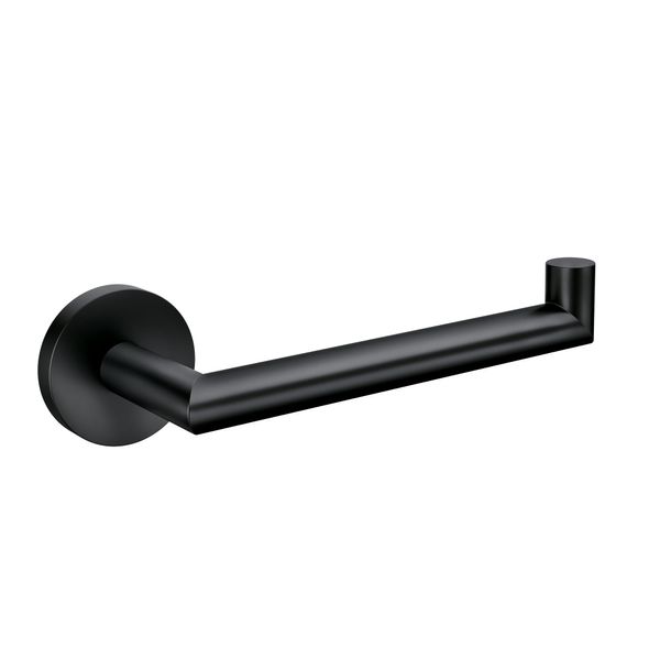 Moen Y5709BL Arlys Modern Single Post Toilet Paper Holder, Matte Black