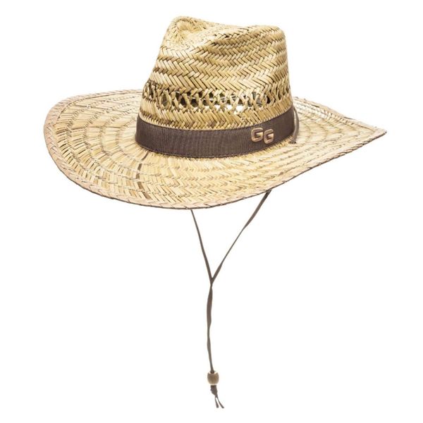 Glacier Glove Unisex Sonora Straw Hat | Lightweight Breathable Cooling Quick-Drying Summer Sun Hat with Full Brim, Interior Headband & Adjustable Chin Strap, S/M Tan