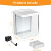 Smart Betta Fish Tank 1.5 Gallon Aquarium kit self Cleaning, Filter LED Light...