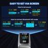Eyoyo QR Code Scanner with LCD Display, Mini Portable Bluetooth Barcode Scanner, Wireless 1D 2D Book Bar Code Scanner for Library Classroom Inventory Compatible with iPhone iPad Android iOS POS Laptop