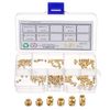 uxcell 180pcs M2 M2.5 Metric Thread Insert Brass Heat Set Insert Knob Assortment Kit 3D Printed Brass Nut Nut Screw Insert Nut