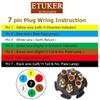 ETUKER 12V Waterproof Trailer Connector, Towing Plug Ma